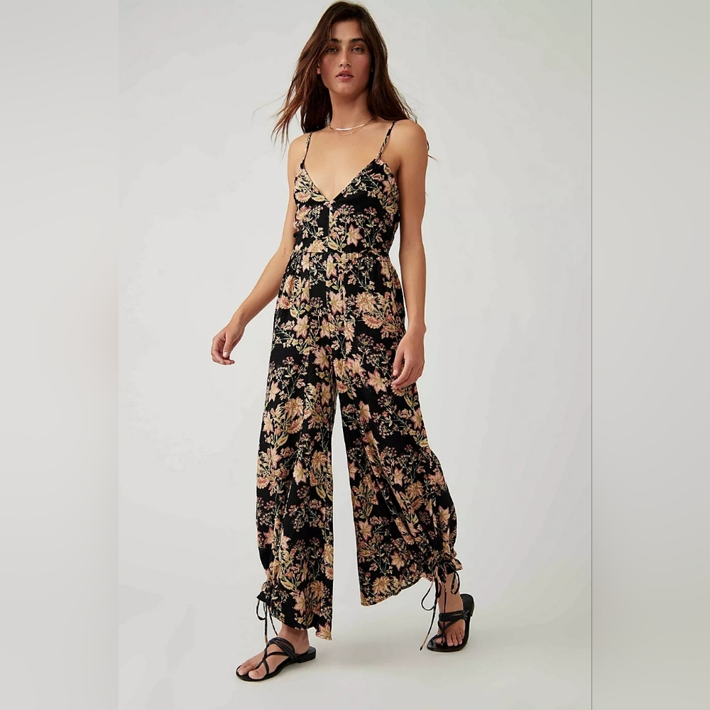 Free People Stand Out Printed Jumpsuit